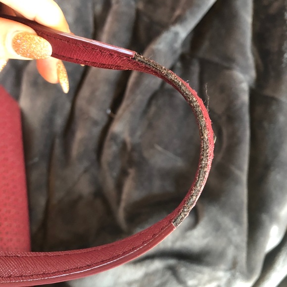 Kate Spade Maroon Purse - Picture 7 of 8